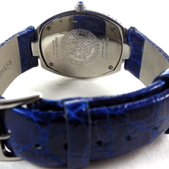 Blue Sapphire Diamond 5.93 Tcw Unisex Luxury Watch main image 6